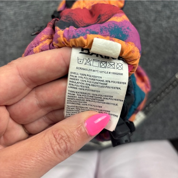 DAKINE Girls Scrambler Mitt winter Mittens Multi- Color size: 2-3 Years - Picture 4 of 7